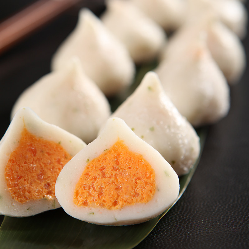 火锅蟹子鱼籽丸200g仿蟹风味包心丸子海鲜鱼卵丸豆捞食材蟹黄包