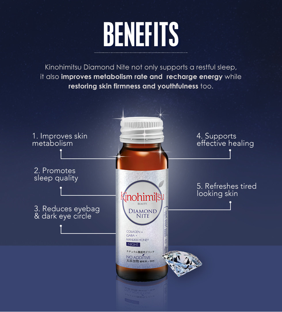 【改善睡眠质量】kinohimitsu木之秘密 胶原蛋白助眠饮*16瓶