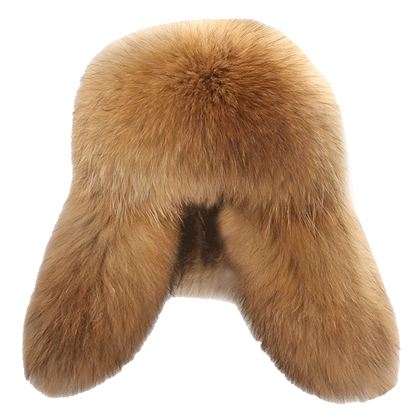 狐狸毛帽子男雷锋帽狐狸东北真皮加厚貂皮户外皮草貉子毛冬天棉帽