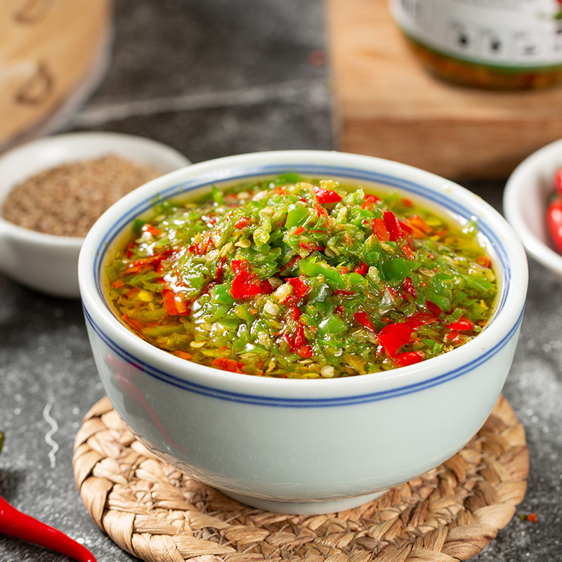 娃子双椒酱蒜蓉酱辣椒下饭拌面调料剁椒烧烤辣椒酱