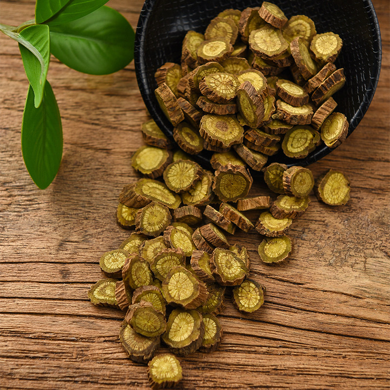 黄芩新货精选大别山产地地直黄芪片土金茶根水泡黄芩