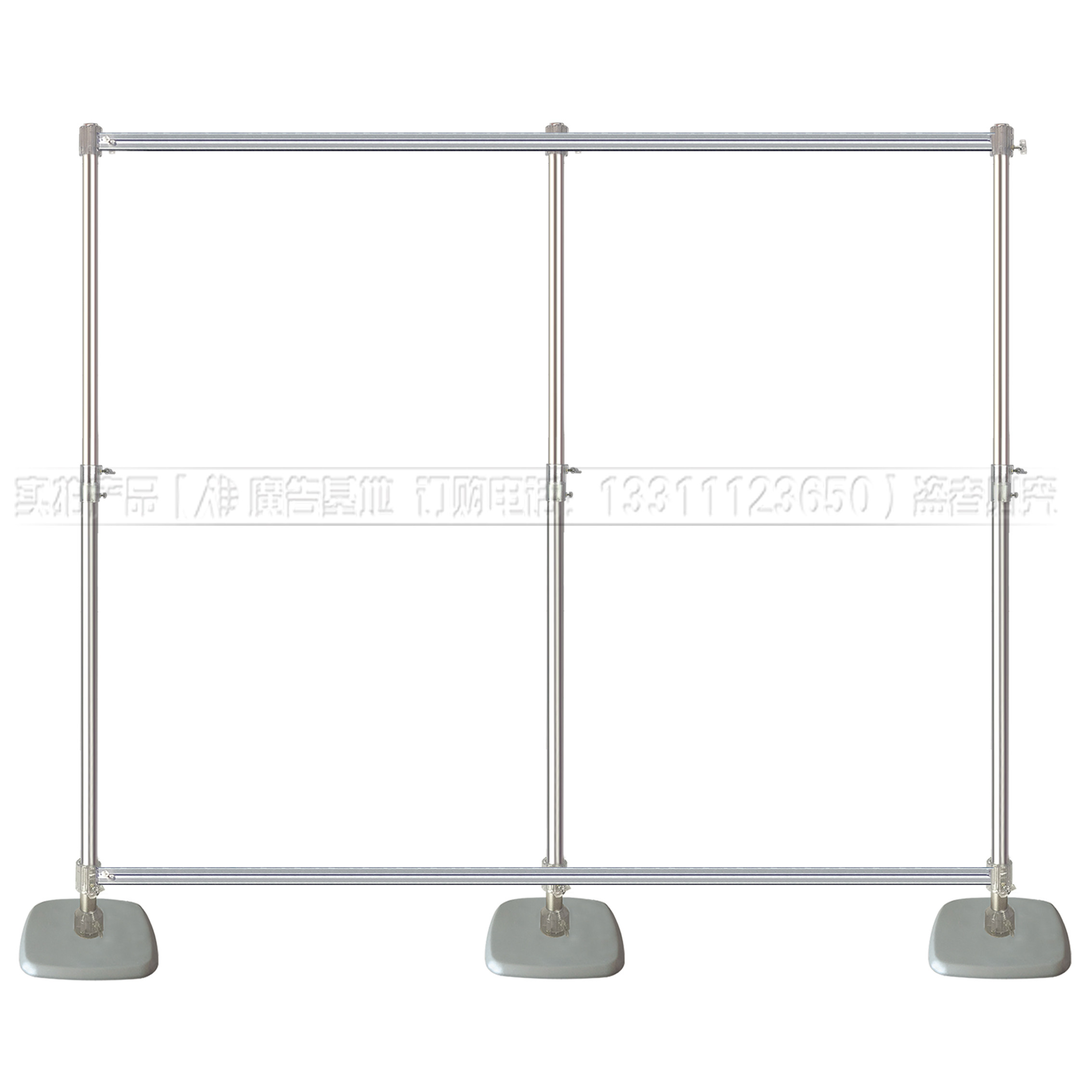 快展展示架铝合金立式伸缩海报喷绘签名墙快幕秀易展通屏风展板架