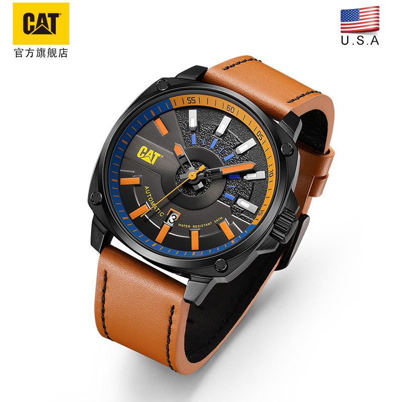 美国cat卡特机械表欧美霸气户外户外运动运动表轮毂欧美腕表