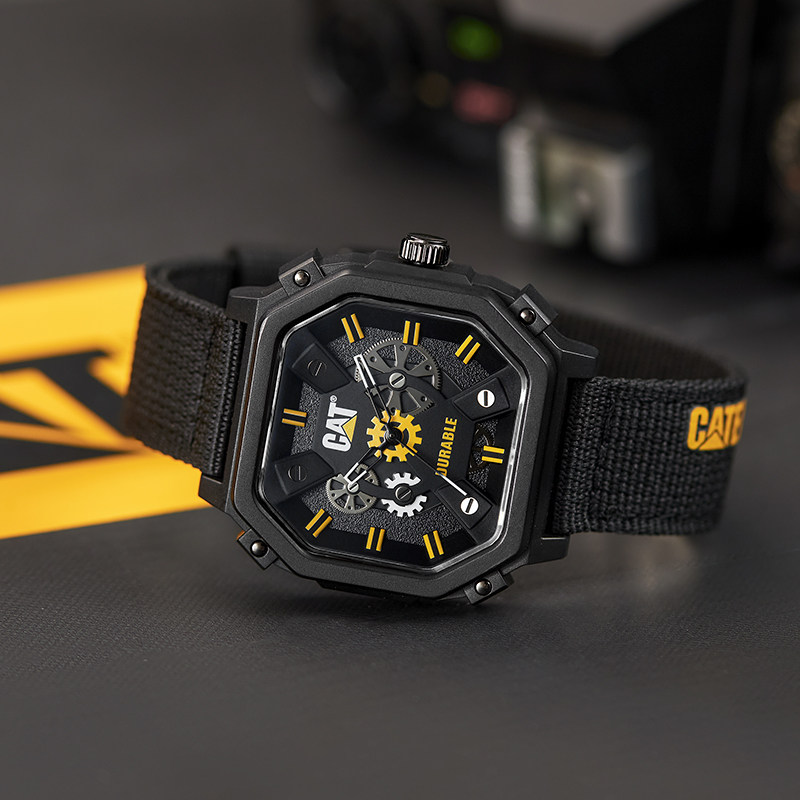 cat卡特手表男士运动石英机械表复古大表盘男表机能风配色腕表m76