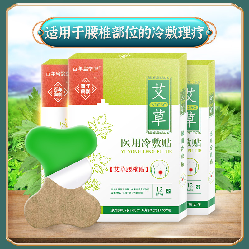 医用冷敷贴艾草腰椎贴12贴装