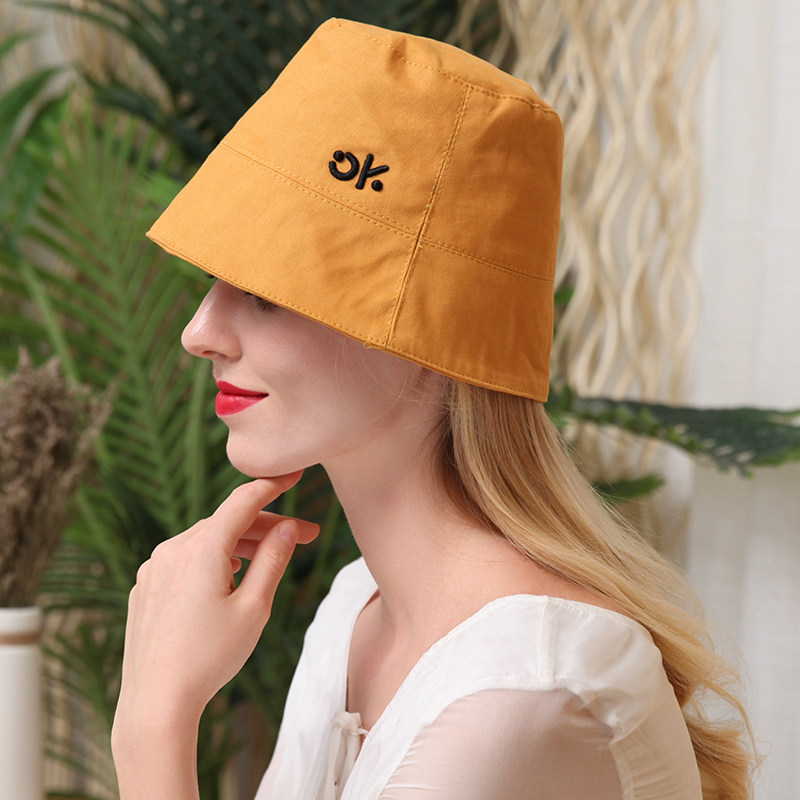 黑色夏凉帽子女韩版潮夏款防晒时尚大脸适合的短发渔夫帽好看百搭