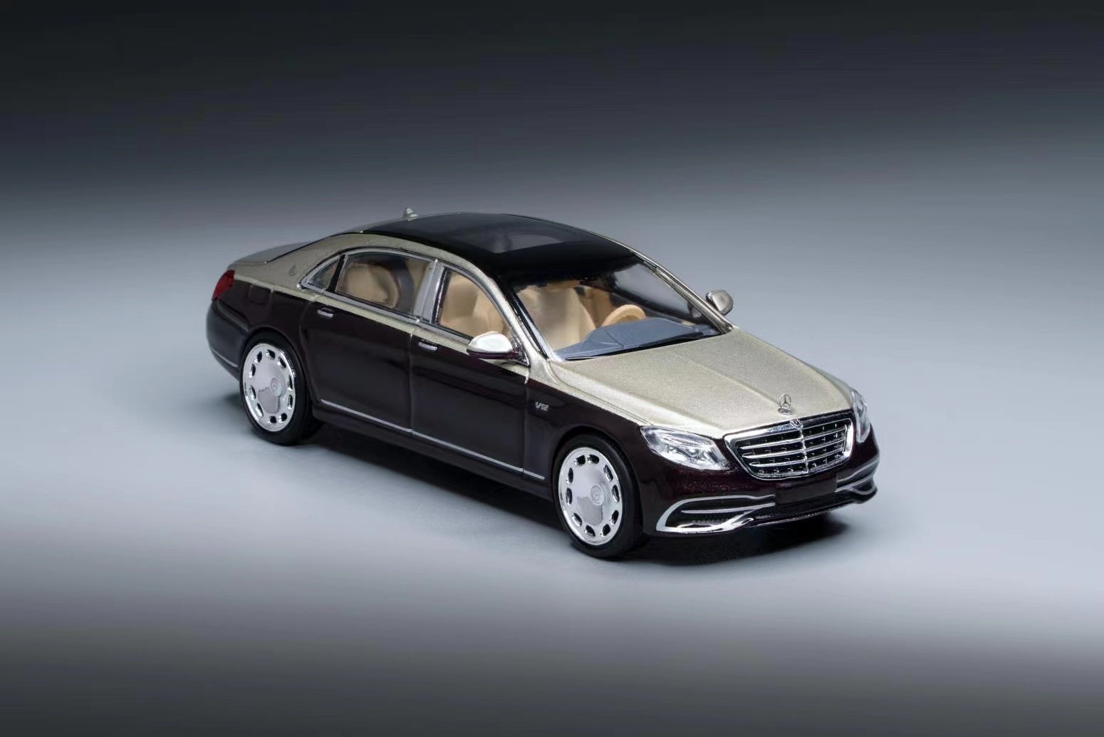 现货master1奔驰迈巴赫s680双拼合金仿真汽车模型摆件收藏车模