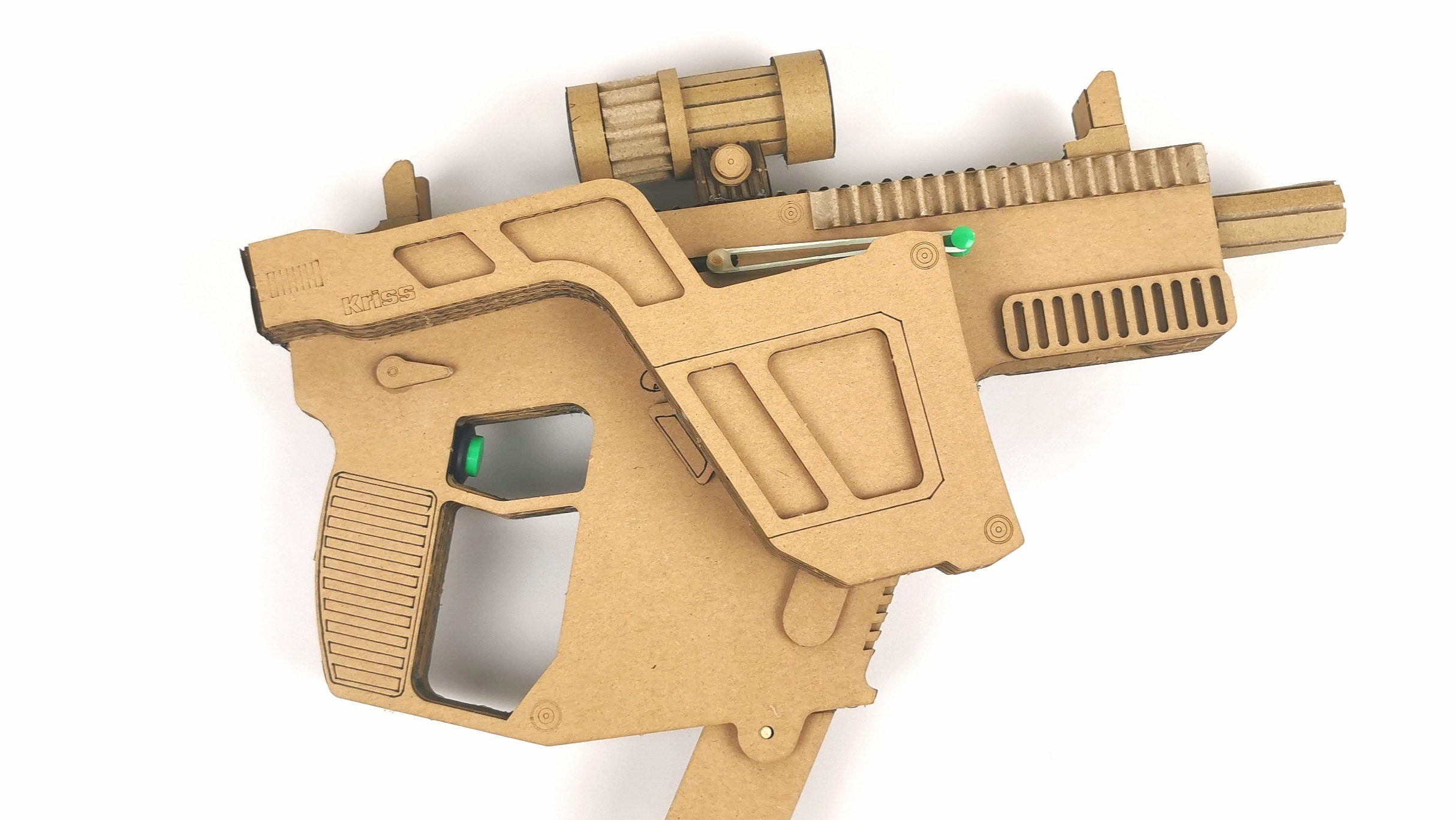 纸板diy狙击模型儿童玩具教具手工枪自科技包科技科学实验