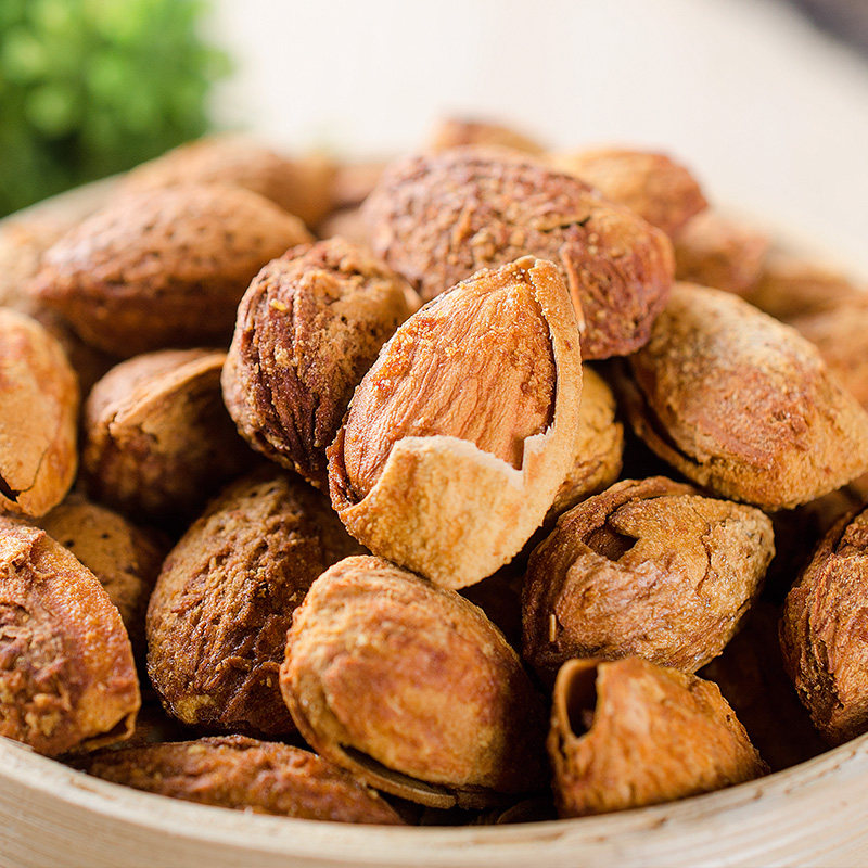 新货手剥巴旦木奶油味净重500g袋装坚果干果杏仁薄壳扁桃散装称斤