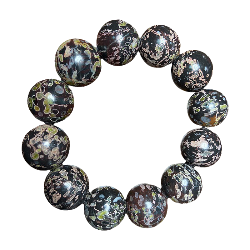 天然梅花玉手手链宝石手串原矿老料珊瑚菊花手饰