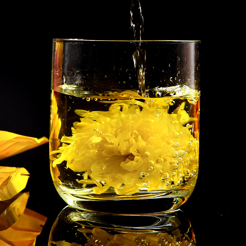 买三送一仙第菊花茶金丝皇菊20朵 大菊花茶1杯1朵花草茶 贡菊黄菊