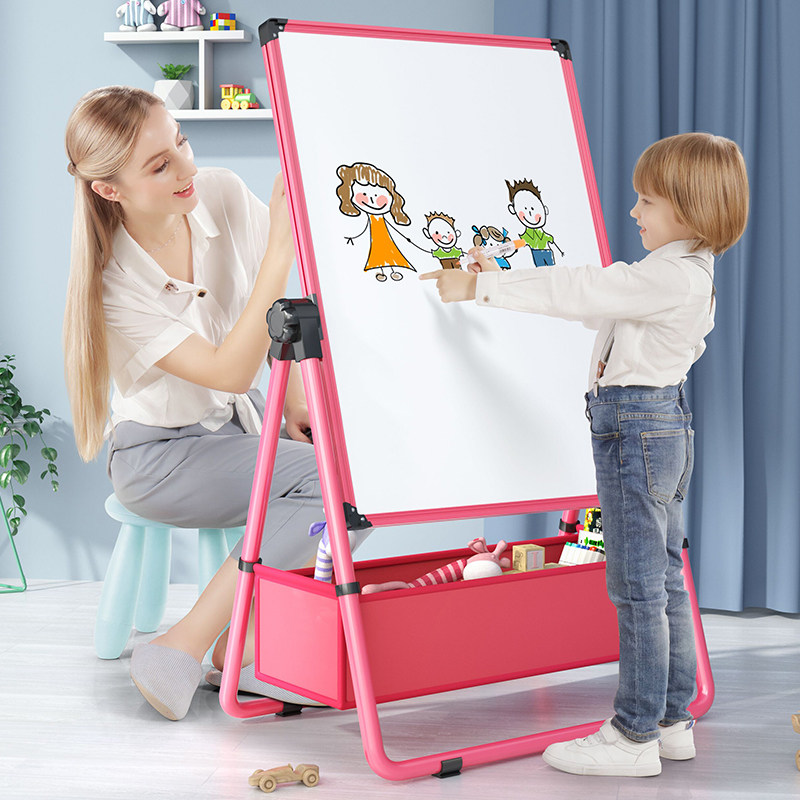 幼儿儿童画画板小黑板家用支架架式磁性无尘白板画板