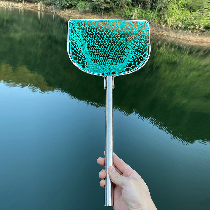 不锈钢捞鱼抄网网兜渔具捞虾鱼虾水产工具1cm抄网