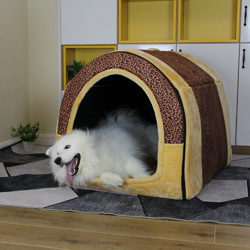 大型狗窝拆洗四季金毛宠物窝房封闭中型狗狗狗窝