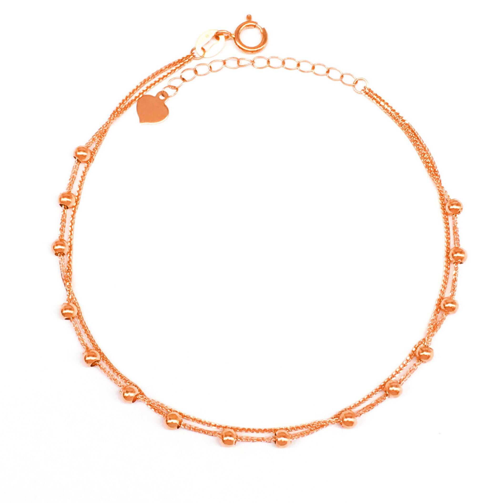 手链爆款俄罗斯紫金14k玫瑰彩金金潮网红双层手饰