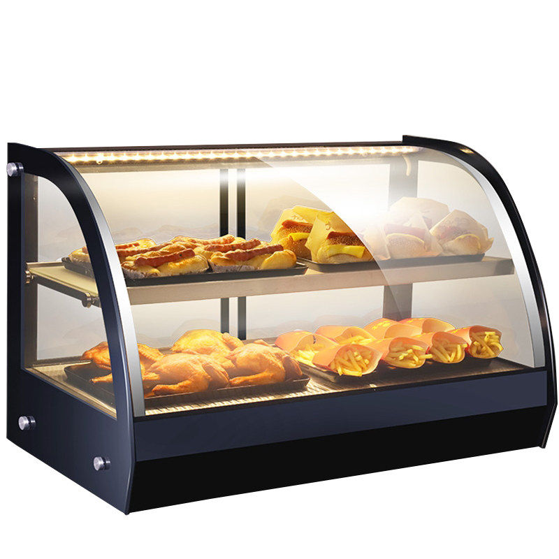 乐创面包保温展示柜玻璃商用蛋挞早餐熟食品炸鸡展示柜