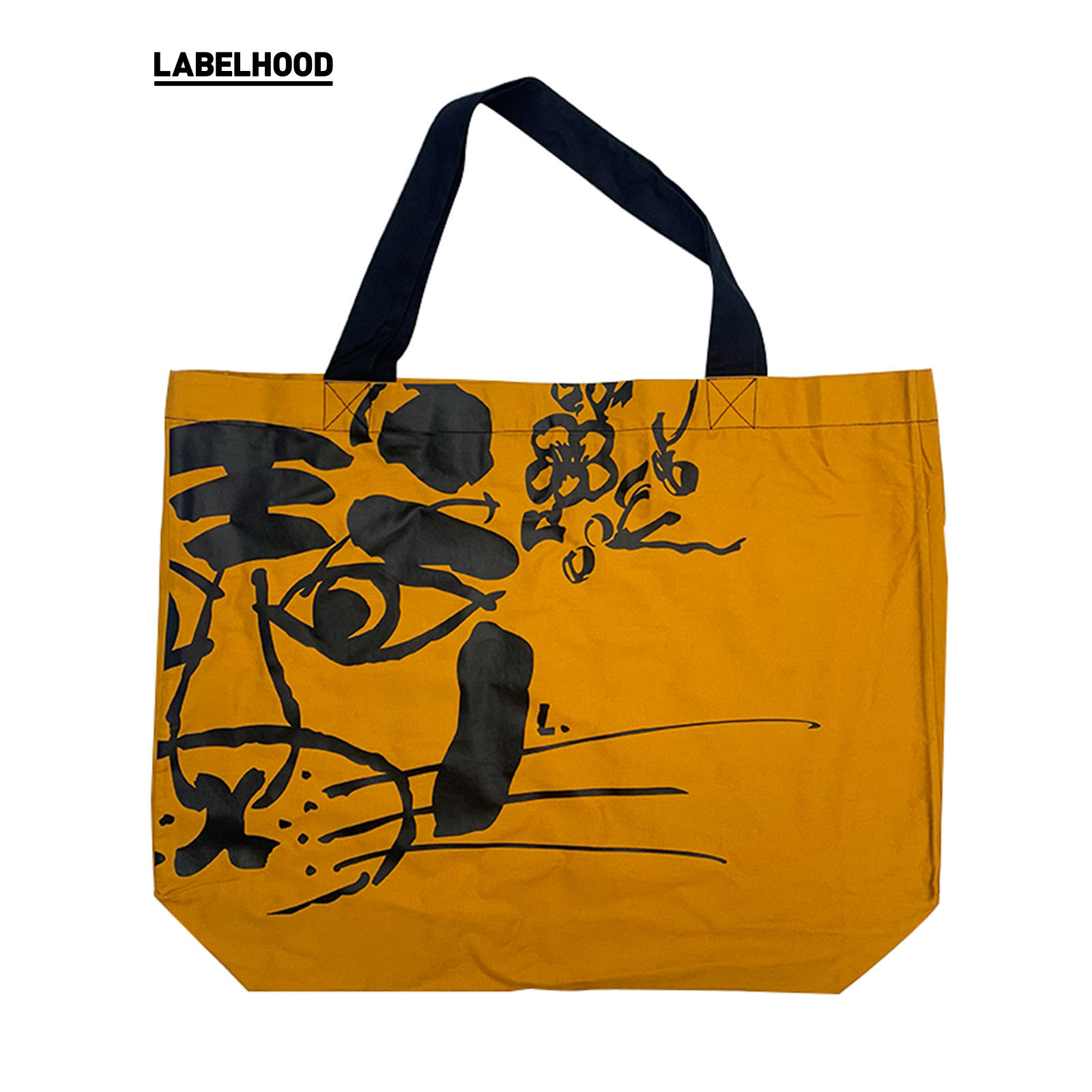 labelhood蕾虎限定2022年新品橙色虎年男女同款帆布袋环保袋