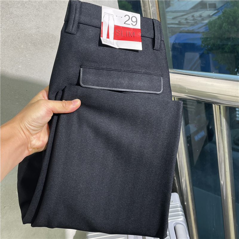 封神一波 原799 外贸男装一线剪标余单尾货秋冬薄绒商务休闲裤潮