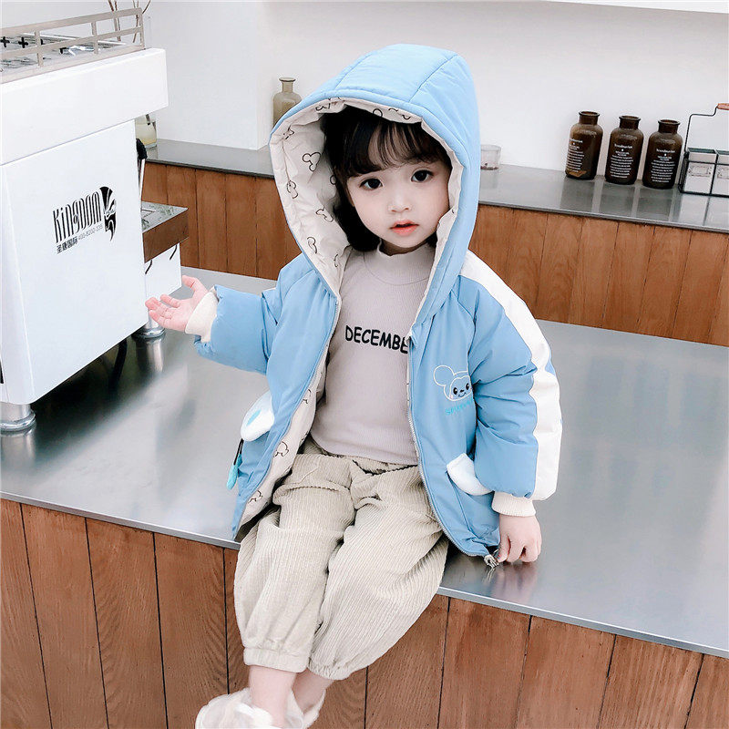 女童棉服冬季加厚2女宝宝冬装2020新款棉衣3岁女孩棉袄6可爱4洋气