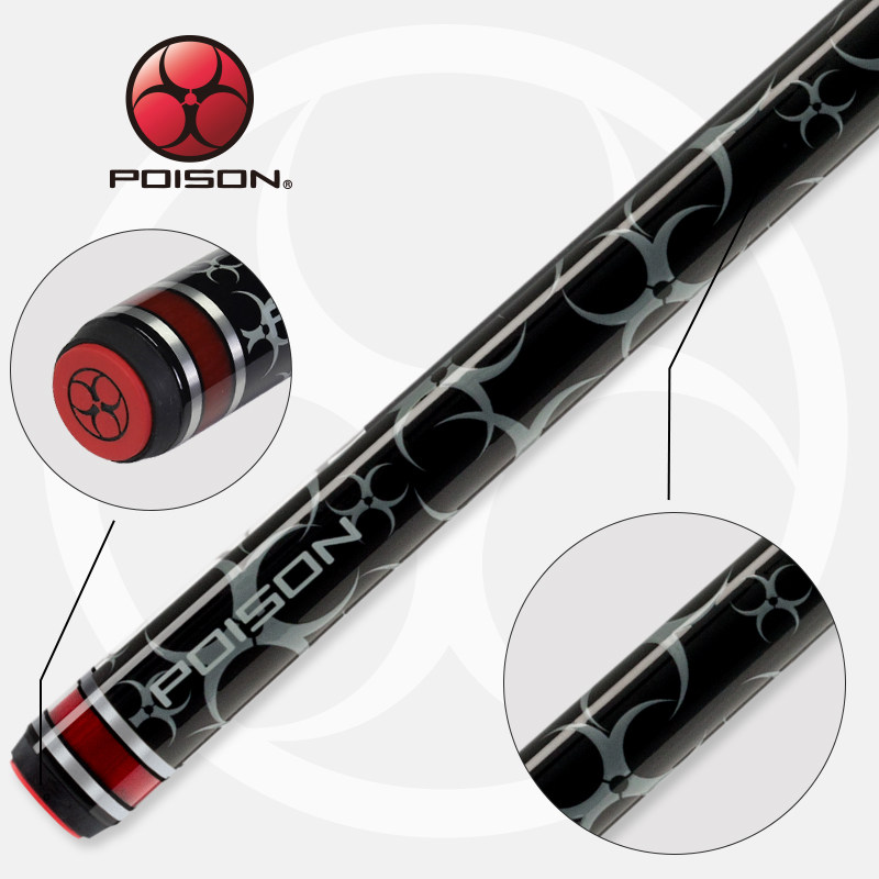 球杆poison毒药3d官网美洲豹台球ni系列九黑台球杆