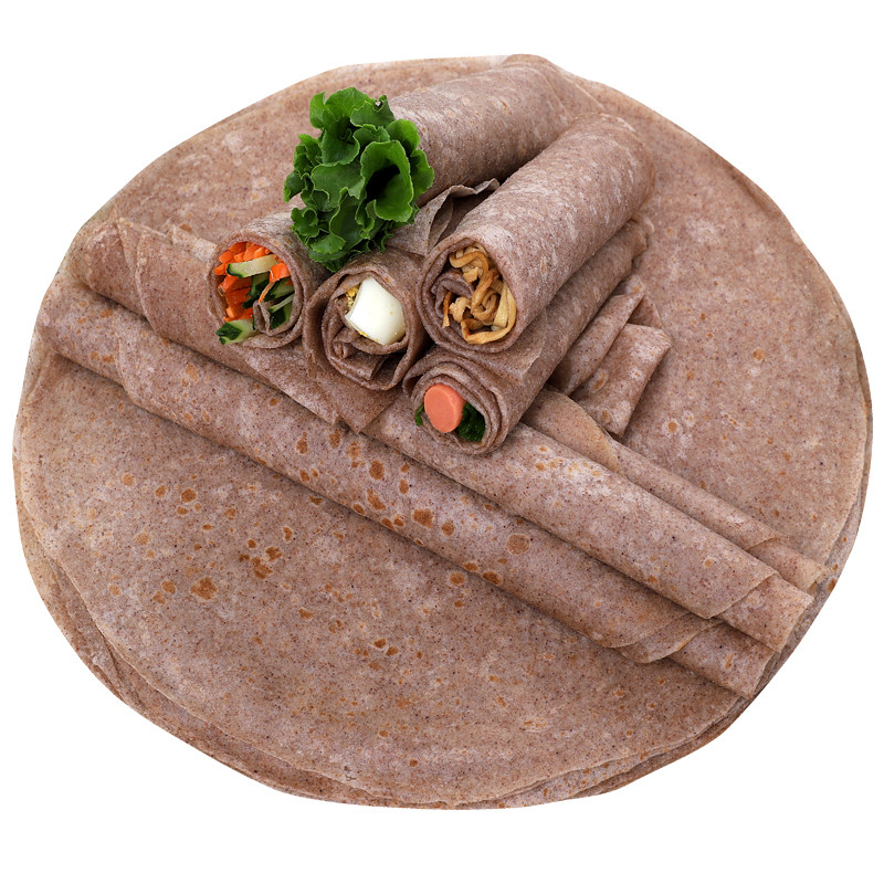 全麦手工卷饼低脂饼皮粗粮主食健身早餐面食包点