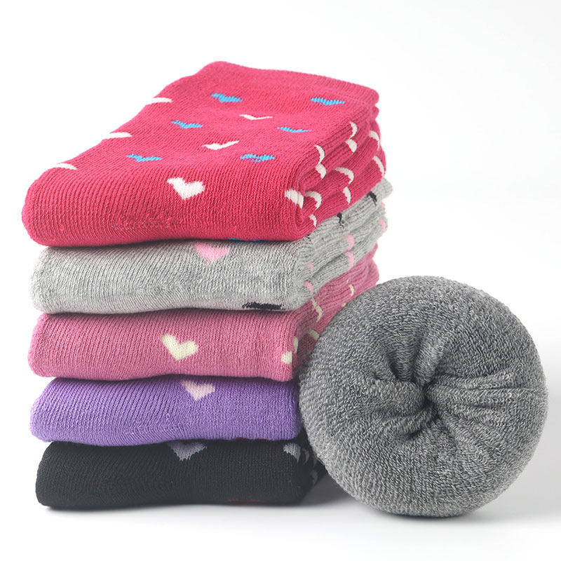 妈妈袜子女老人穿加厚加绒冬季保暖厚棉袜奶奶中老年人男爷爷松口