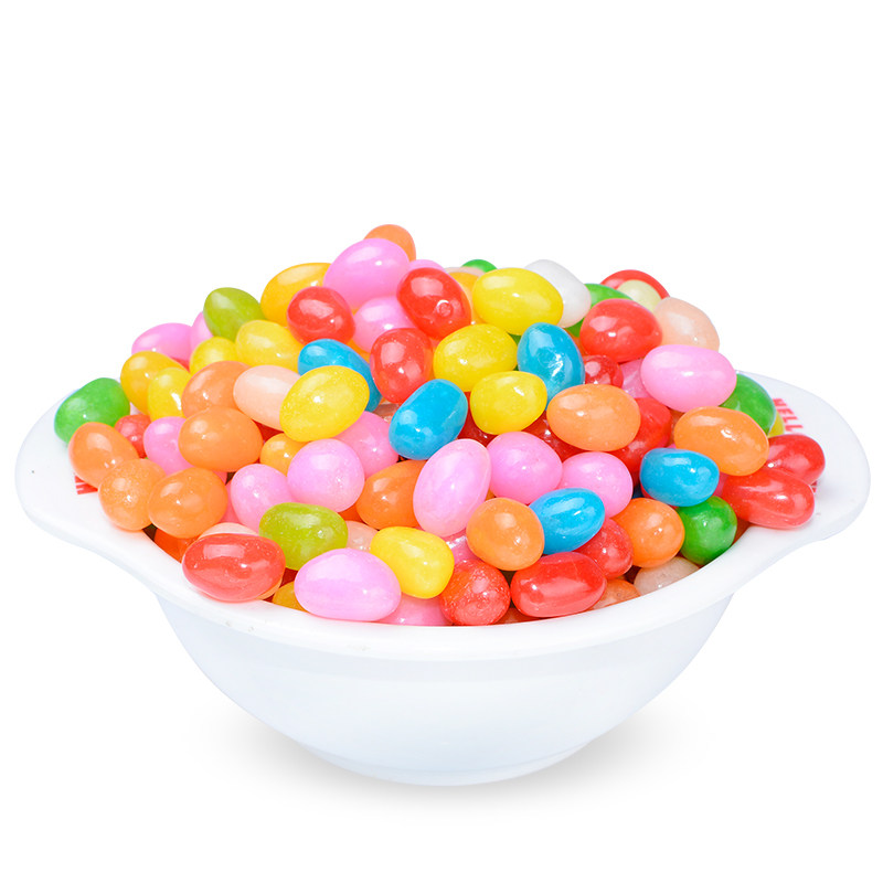 彩虹糖水果软糖罐装幼儿园礼物小零食七彩多味混合桶装糖豆果汁糖