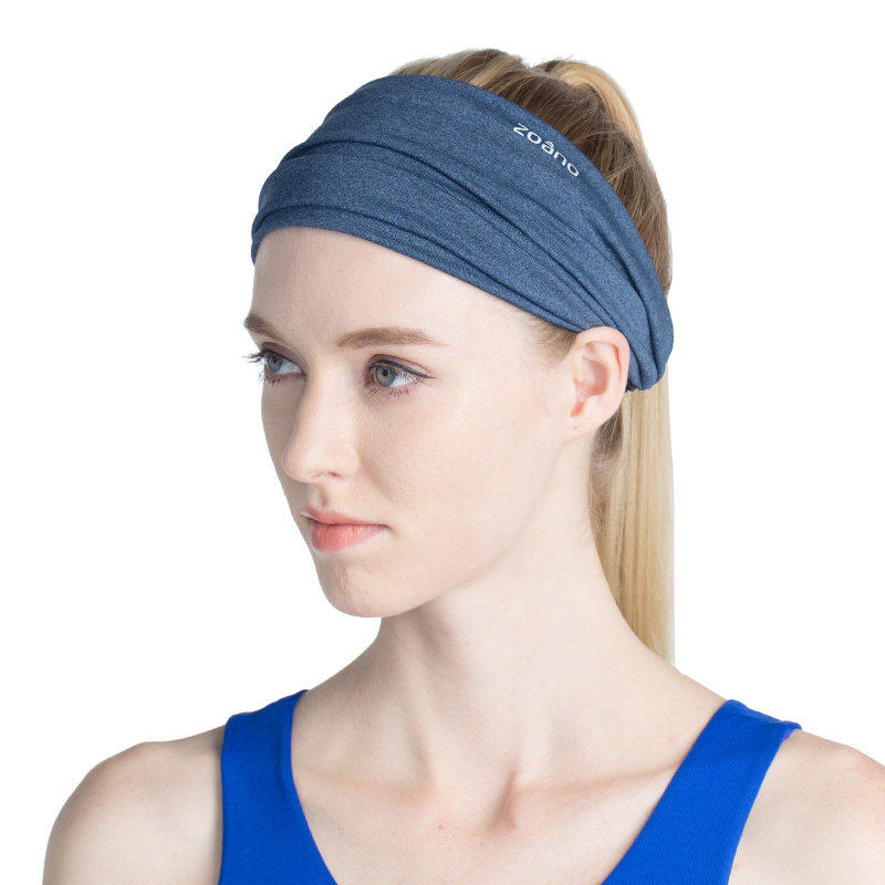 佐纳宽边运动发带女吸汗跑步健身头带护额保暖瑜伽头戴止汗头巾男