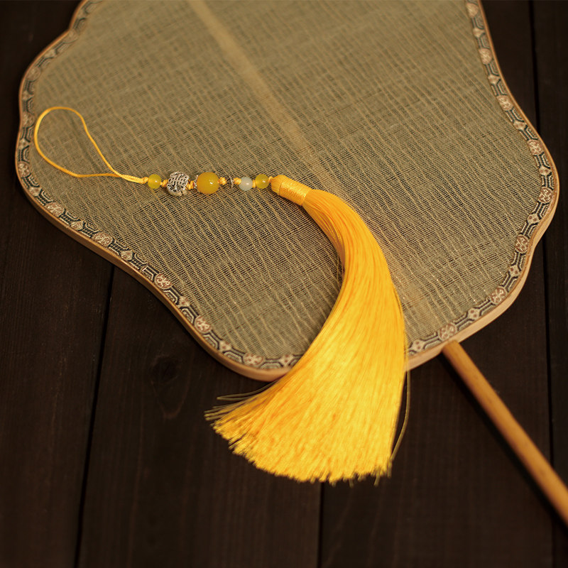 扇子杭画扇坠流苏吊坠折扇挂件手工中国结穗子扇子