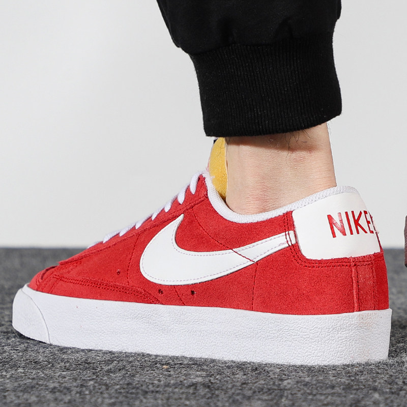 nike耐克男鞋2022春季新款开拓开拓者者板红色板鞋