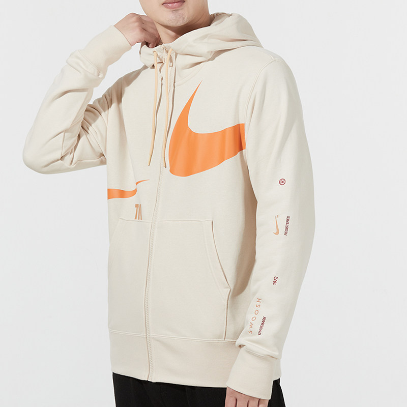 nike耐克官网卫衣男2021春季新款断勾套头跑步运动茄克