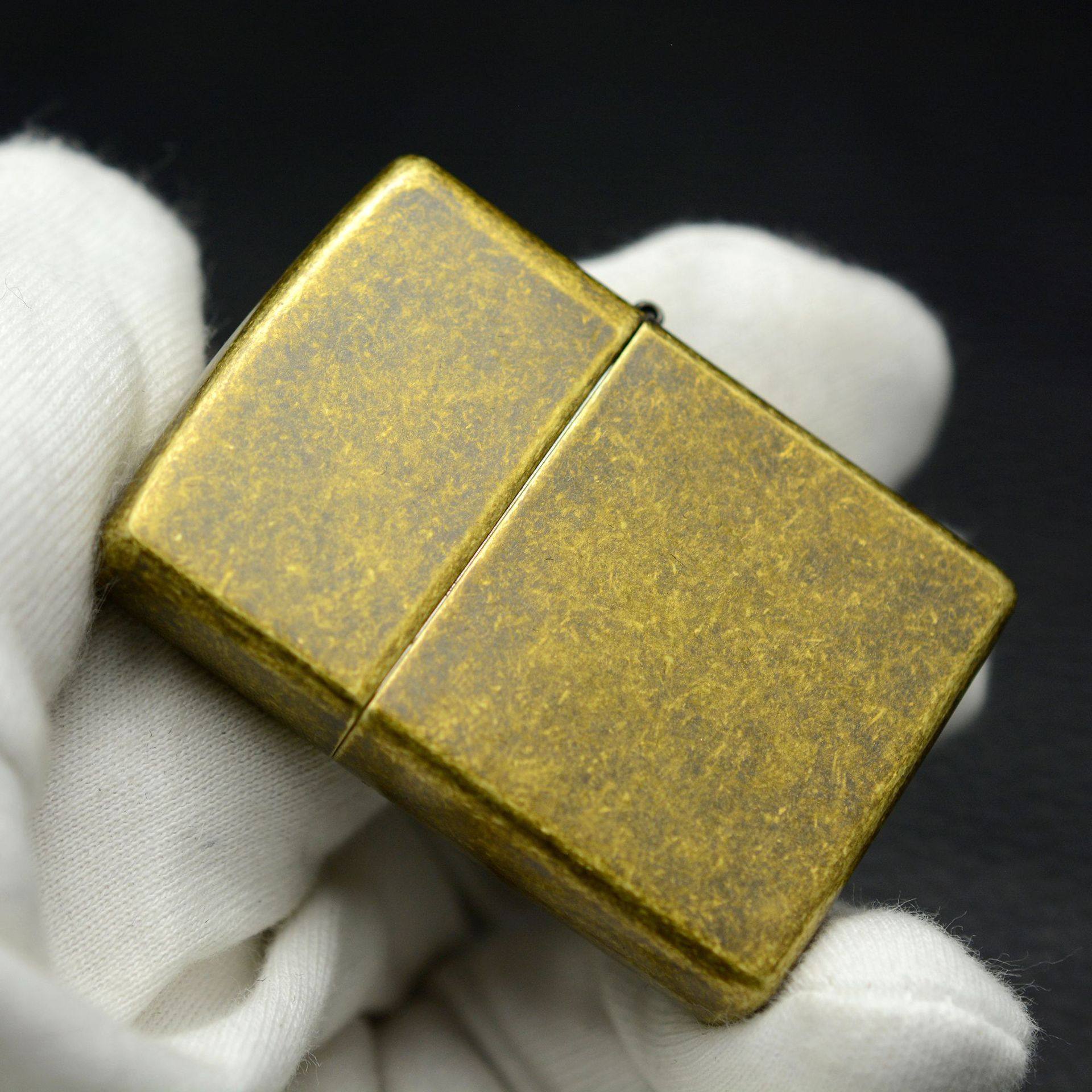 正品zippo打火机201fb仿古古铜原装正版专柜怀旧zippo