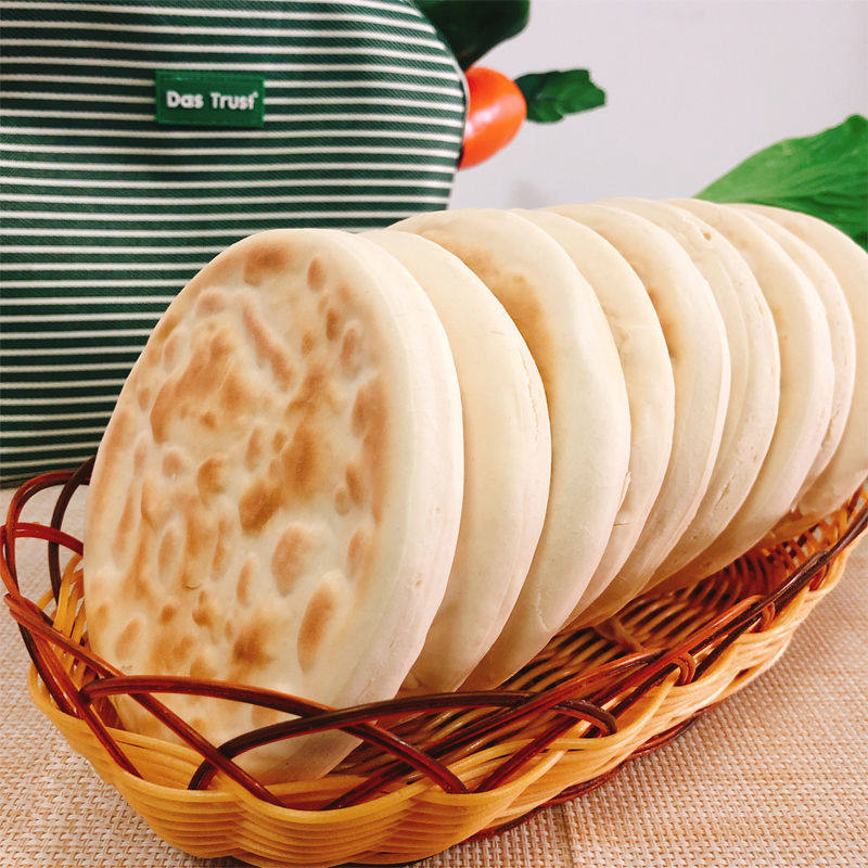 好食点白吉馍饼肉夹馍饼胚手工烧饼白馍里脊肉饼包点