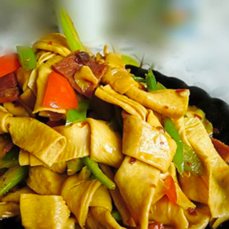 石屏豆制品干货豆腐皮结油豆皮扣豆1斤500g包邮凉其它干货