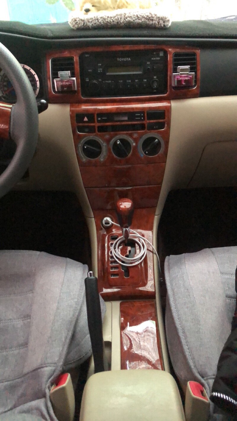 适用于0712款丰田花冠改装桃木内饰贴纸中控风口汽车内饰贴片