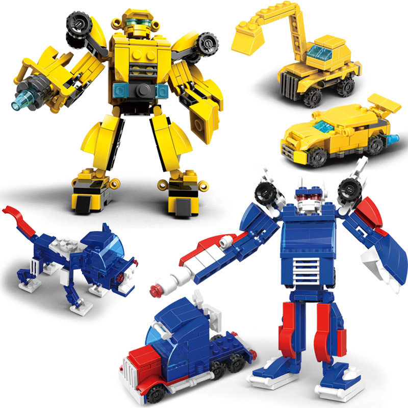 兼容乐高积木变形金刚8拼装机器人6-10岁男孩子小学生益智力玩具7