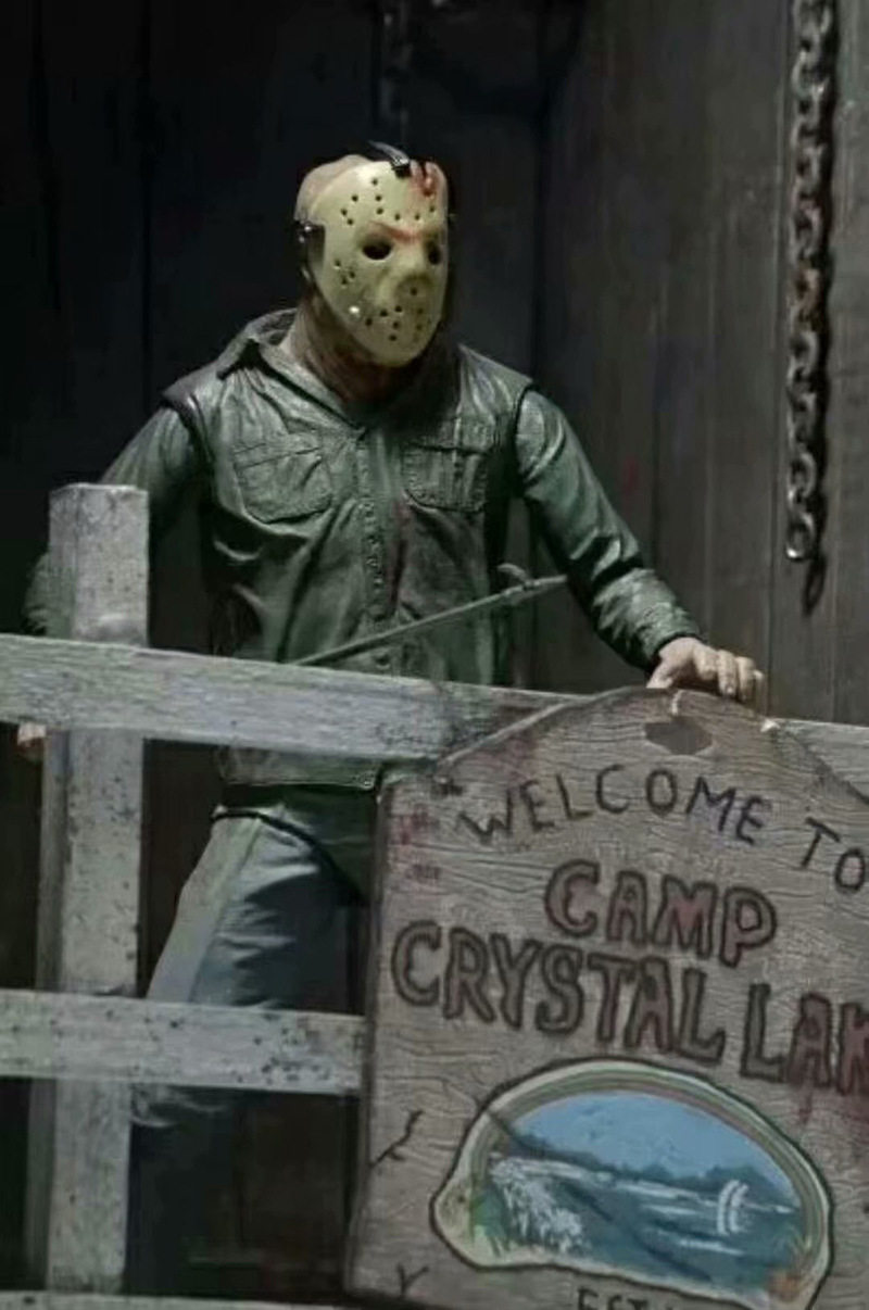 neca黑色星期五杰森jason豪华3d7寸可动配件手办