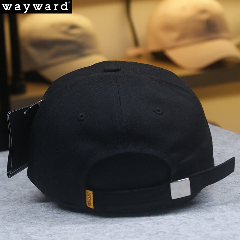 韩国品牌wayward新款棒球帽简约图案鸭舌帽全棉舒适帽子