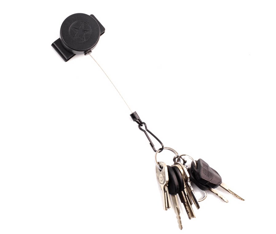 军绘加固型防丢抢枪纲绳伸缩安全不锈钢挂绳弹力文创