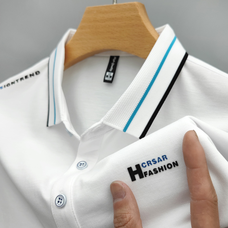 ZaSaFran！气质天花板冰感舒适简约风丶休闲高端丝光棉短袖POLO衫