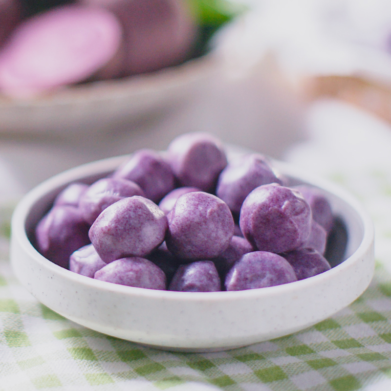q弹软糯的地瓜紫薯奶球 不甜腻夹心小奶球 180g 南沫先生