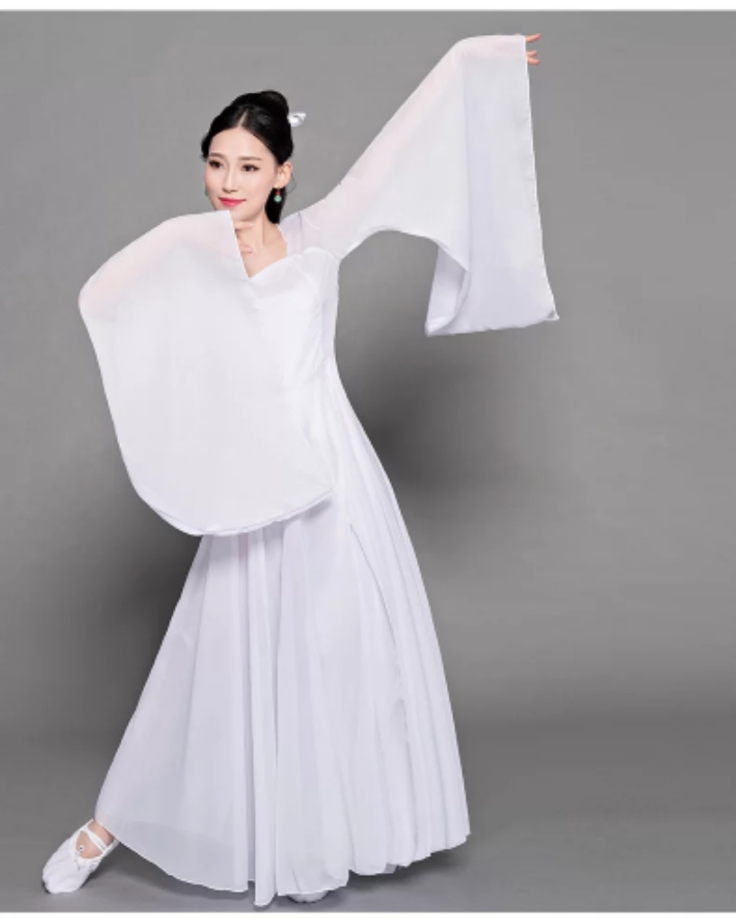 凉凉舞蹈演出服古典舞女大鱼海棠演出服单色现代改良写真舞蹈服装