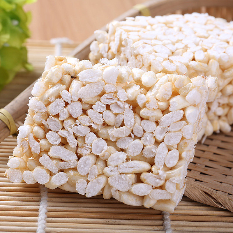 大米米花糖炒米手工花子红糖烤糖传统农家一口传统糕点