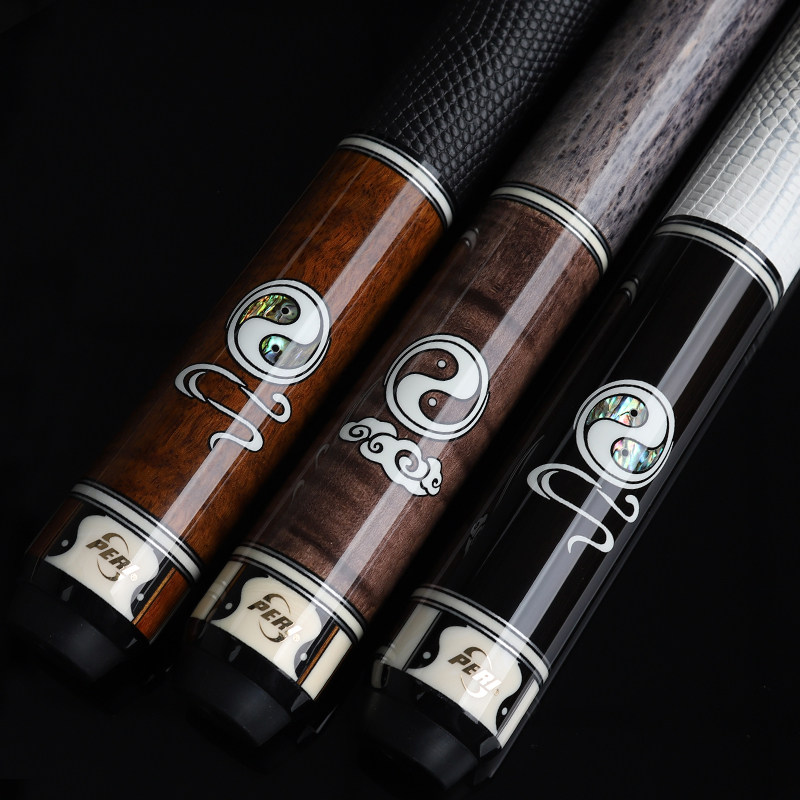 球杆皮尔力太极ps2大头杆台美式桌球花式九球台球杆