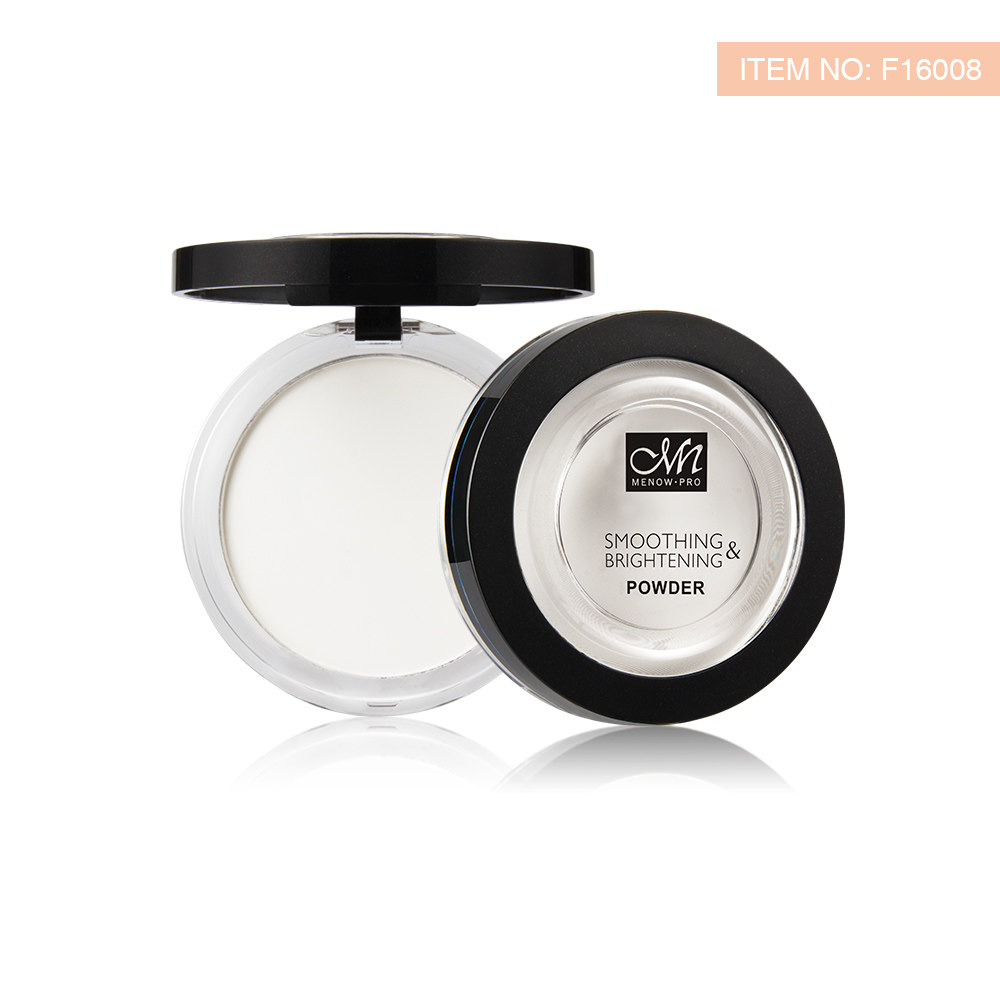 美诺menowf16008白色修容定妆粉饼保湿遮瑕控油粉饼