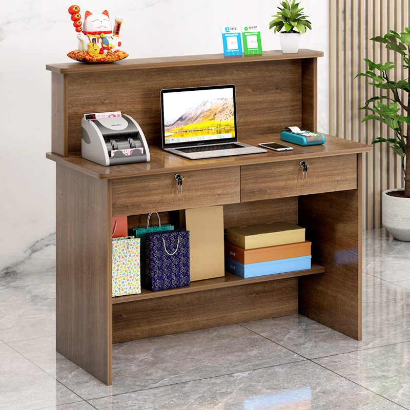 小型收银台简约现代吧台店铺柜台便利店服装店美容院收银台