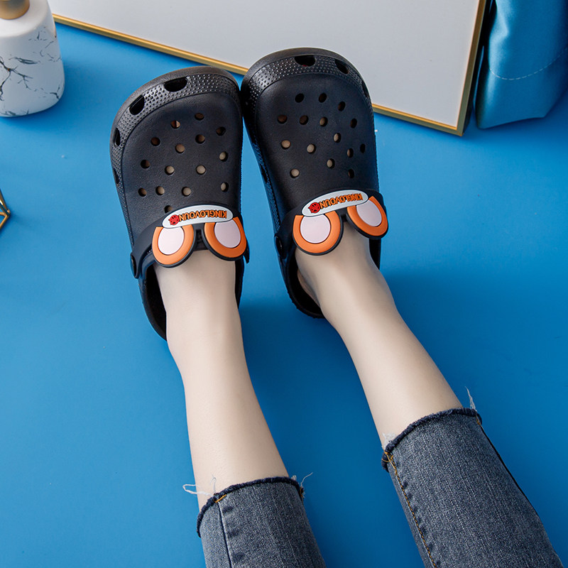 洞洞鞋女夏外穿ins可爱少女心包包头凉拖舒适包头拖