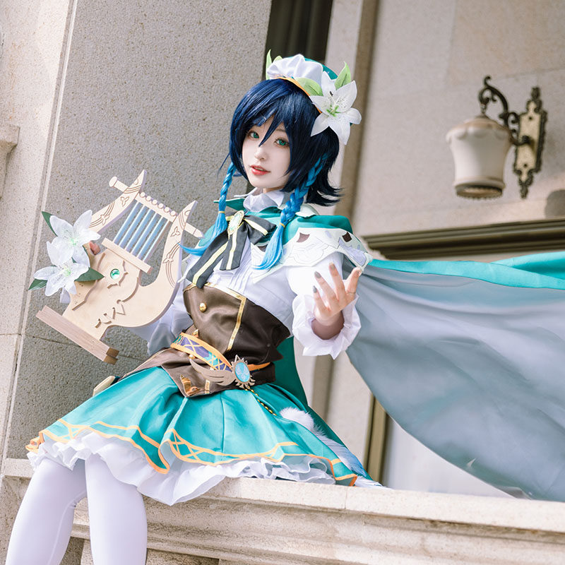 现货原神温迪女装裙子cosplay风神巴巴托斯服装cosplay女装
