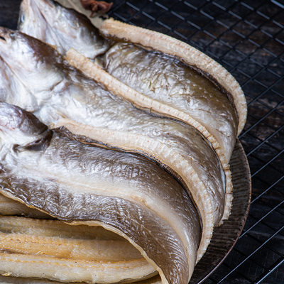 温州特产小油鳗鱼干淡干沙鳗干无刺干整条七星海鲜干货500g鱼干