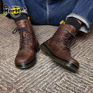 Dr.Martens马丁博士Combs英伦秋冬舒适通勤休闲软皮黑短靴马丁靴